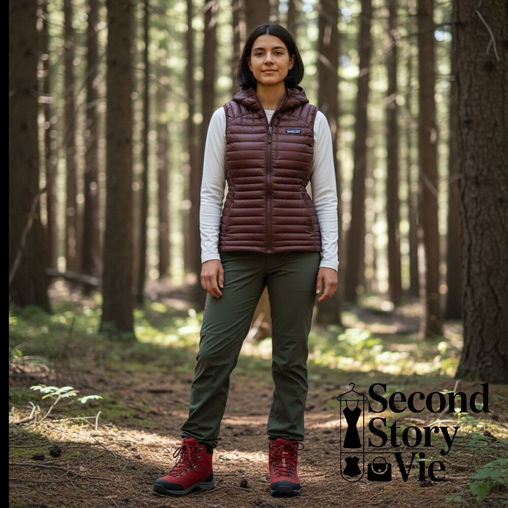 UltraAlpine Down Hooded Vest - Women's (Dark Ruby, Size Small)